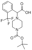 2-(4-BOC-哌嗪基)-2-[2-(三氟甲基)苯基]乙酸 结构式