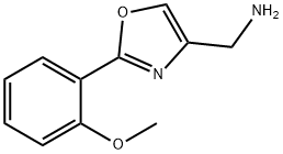 (2-(2-甲氧苯基)恶唑-4-基)甲胺 结构式