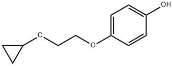 4-(2-环丙基氧基-乙氧基)-苯酚 结构式