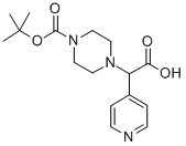 2-(4-(Tert-butoxycarbonyl)piperazin-1-yl)-2-(pyridin-4-yl)aceticacid