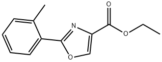 2-邻甲苯噁唑-4-羧酸乙酯 结构式