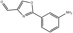 2-(3-氨基苯基)恶唑-4-甲醛 结构式