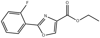 2-(2-氟苯基)-噁唑-4-羧酸乙酯 结构式