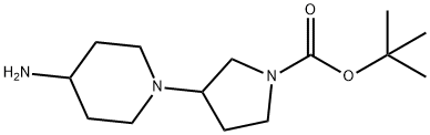 3-(4-氨基-哌啶-1-基)-吡咯-1-甲酸叔丁酯 结构式