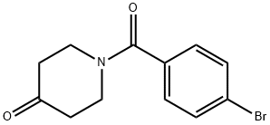 1-(4-溴苯甲酰基)哌啶-4-酮 结构式