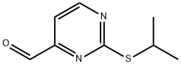 2-异丙硫基嘧啶-4-甲醛 结构式