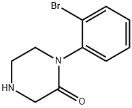 1-(2-BROMO-PHENYL)-PIPERAZIN-2-ONE 结构式