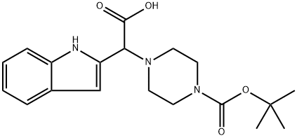 2-(4-(tert-Butoxycarbonyl)piperazin-1-yl)-2-(1H-indol-2-yl)aceticacid