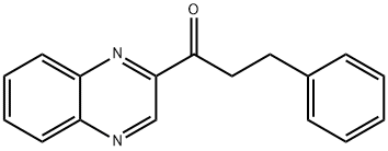 3-PHENYL-1-QUINOXALIN-2-YL-PROPAN-1-ONE 结构式
