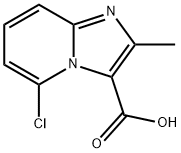 5-氯-2-甲基咪唑并〔1,2-A〕吡啶-3-羧酸 结构式