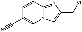 2-氯甲基咪唑并[1,2-A〕吡啶-6-甲腈 结构式