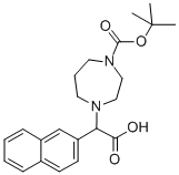 1-BOC-4-[(1-羧基-1-(2-萘基)]甲基-[1.4]二氮杂环庚烷 结构式