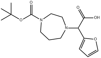 2-(4-(tert-Butoxycarbonyl)-1,4-diazepan-1-yl)-2-(furan-2-yl)aceticacid