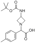 (3-BOC-AMINO-AZETIDIN-1-YL)-P-TOLYL-ACETIC ACID 结构式