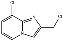 8-氯-2-(氯甲基)咪唑并[1,2-A]吡啶 结构式