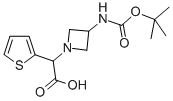 2-(3-BOC-氨基-1-氮杂环丁烷基)-2-(2-噻吩基)乙酸 结构式