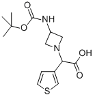 (3-BOC-AMINO-AZETIDIN-1-YL)-THIOPHEN-3-YL-ACETIC ACID 结构式