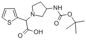 2-(3-((tert-Butoxycarbonyl)amino)pyrrolidin-1-yl)-2-(thiophen-2-yl)aceticacid