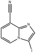 3-IODO-IMIDAZO[1,2-A]PYRIDINE-8-CARBONITRILE 结构式