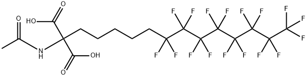 (Acetamido)[5-(perfluorooct-1-yl)pent-1-yl]propane-1,3-dioic acid 结构式