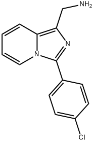 C-[3-(4-CHLORO-PHENYL)-IMIDAZO[1,5-A]PYRIDIN-1-YL]-METHYLAMINE 结构式