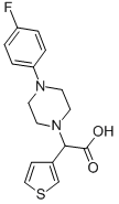 [4-(4-FLUORO-PHENYL)-PIPERAZIN-1-YL]-THIOPHEN-3-YL-ACETIC ACID 结构式