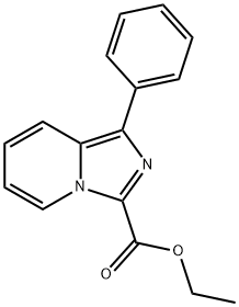 1-苯基咪唑[1,5-A]吡啶-3-甲酸乙酯 结构式