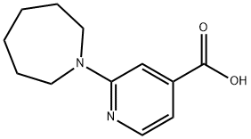2-(1-氮杂环庚烷基)异烟酸 结构式