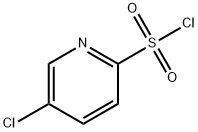 5-氯吡啶-2-磺酰氯 结构式
