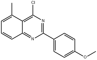 4-氯-2-(4-甲氧苯基)-5-甲基喹唑啉 结构式