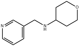 N-(四氢-2H-吡喃-4-基)-3-吡啶甲胺 结构式