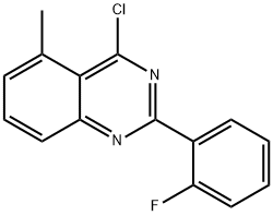 4-CHLORO-2-(2-FLUORO-PHENYL)-5-METHYL-QUINAZOLINE 结构式