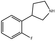 3-(2-FLUORO-PHENYL)-PYRROLIDINE 结构式