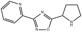 3-(吡啶-2-基)-5-(吡咯烷-2-基)-1,2,4-恶二唑 结构式