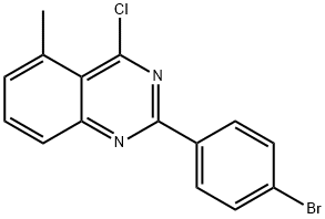 2-(4-溴苯基)-4-氯-5-甲基喹唑啉 结构式