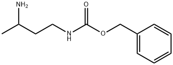 (3-氨基丁基)氨基甲酸苄酯 结构式