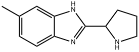 5-甲基-2-吡咯烷-2-基-1H-苯并咪唑二盐酸盐 结构式