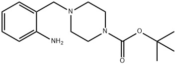 4-(2-氨基苄基)哌嗪-1-羧酸叔丁酯 结构式