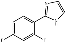2-(2,4-二氟苯基)-1H-咪唑 结构式