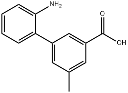 2'-氨基-5-甲基-[1,1'-联苯]-3-羧酸 结构式
