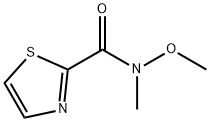N-甲氧基-N-甲基噻唑-2-甲酰胺 结构式
