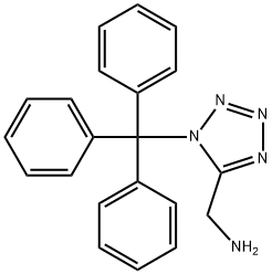 1-(三苯甲基)-1H-1,2,3,4-四唑-5-基]甲胺 结构式