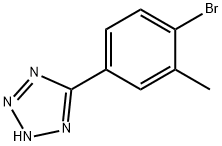 5-(4-溴-3-甲苯基)-1H四氮唑 结构式