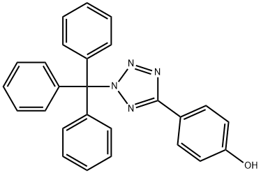 4-(2-TRITYL-2H-TETRAZOL-5-YL)-PHENOL 结构式