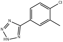 5-(4-CHLORO-3-METHYL-PHENYL)-2H-TETRAZOLE 结构式