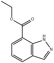 1H-吲唑-7-羧酸乙酯 结构式