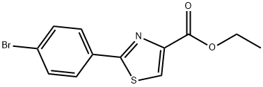 2-(4-溴苯基)-噻唑-4-羧酸乙酯 结构式