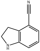 2,3-二氢-1H-吲哚-4-甲腈 结构式