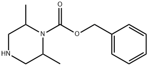 2,6-二甲基哌嗪-1-甲酸苄酯 结构式