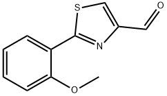 2-(2-甲氧基苯基)-噻唑-4-甲醛 结构式
